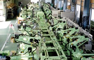 樹脂タンク加工搬送ライン設計製作